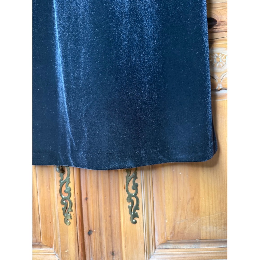 Marie St Claire Black Velvet Evening Gown Boned Corset Dress Size 4 Vintage - Picture 10 of 16